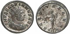 RÖMISCHE MÜNZEN (ROMAN COINS) MÜNZEN DER RÖMISCHEN KAISERZEIT Florianus, 276. B-Antoninian, 276, Rom; 4.61 g. Drapierte Büste r. mit Strahlenbinde//Aequitas steht l. mit Waage und Füllhorn. RIC 25. Si