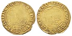 EUROPÄISCHE MÜNZEN UND MEDAILLEN NIEDERLANDE UTRECHT Bistum. David von Burgund, 1456-1496. Goldgulden (Florin d'or) o. J. 3,19 g. St. Martinsgoldgulden. Delm. 945; Fb. 190. GOLD. Schön-sehr schön