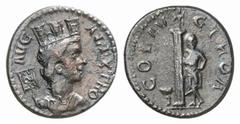 RÖMISCHE MÜNZEN (ROMAN COINS) MÜNZEN DER RÖMISCHEN KAISERZEIT Trebonianus Gallus, 251-253. Æs, Alexandria Troas (Troas); 5.85 g. Drapierte Büste der Fortuna Antiochia r. mit Mauerkrone und Vexillum mi
