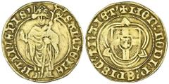 EUROPÄISCHE MÜNZEN UND MEDAILLEN NIEDERLANDE UTRECHT Bistum. Rudolf von Diepholz, 1433-1455. Goldgulden (Florin d'or) o. J. 3,23 g. St. Martinsgoldgulden. Delm. 939; Fb. 188. GOLD. Sehr schön .