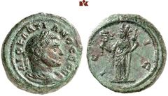 RÖMISCHE MÜNZEN MÜNZEN DER RÖMISCHEN KAISERZEIT. Diocletianus, 284-305. B-Tetradrachme, ohne Angabe des Regierungsjahres (geprägt 296/297 o. nach dem 11. (?) März 298), Alexandria (Aegyptus); 5,85 g. 