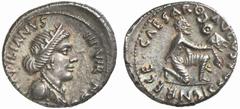 RÖMISCHE MÜNZEN (ROMAN COINS) MÜNZEN DER RÖMISCHEN KAISERZEIT MÜNZEN DER RÖMISCHEN KAISERZEIT Augustus, 30 v.-14 n. Chr. AR-Denar, 19 v. Chr., Rom, P. Petronius Turpilianus; 4,26 g. Feroniabüste r.//K