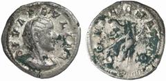RÖMISCHE MÜNZEN (ROMAN COINS) MÜNZEN DER RÖMISCHEN KAISERZEIT MÜNZEN DER RÖMISCHEN KAISERZEIT Maximinus I. Thrax, 235-238 für Diva Paulina. AR-Denar, Rom; 2.42 g. Drapierte Büste r. mit Schleier//Pfau