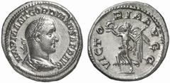 RÖMISCHE MÜNZEN (ROMAN COINS) MÜNZEN DER RÖMISCHEN KAISERZEIT MÜNZEN DER RÖMISCHEN KAISERZEIT Gordianus II. Africanus, 238. AR-Denar, Rom; 2.82 g. Drapierte Büste r. mit Lorbeerkranz//Victoria geht l.