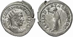 RÖMISCHE MÜNZEN (ROMAN COINS) MÜNZEN DER RÖMISCHEN KAISERZEIT MÜNZEN DER RÖMISCHEN KAISERZEIT Philippus I., 244-249. AR-Antoninian, 244/245, Antiochia; 3.29 g. Drapierte Büste r. mit Strahlenbinde//PA