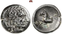 DIE SAMMLUNG DR. W.R., TEIL 4 ASIA MINOR UND CYPRUS (SLG. DR. W. R.: ROMA UNIVERSA, GRIECHEN III). PISIDIA. TERMESSOS. Æs, 1. Jahrhundert v. Chr.; 4,91 g. Zeuskopf r. mit Lorbeerkranz//Pferdeprotome l