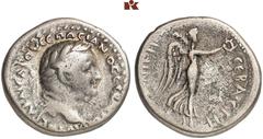 THE SAMEL COLLECTION OF JEWISH COINS AND MEDALS The Aftermaths of the Great Revolt – The Romans' Victory Celebrations and the Humiliation of the Defeated (70-81 CE). Vespasian, 69-79. AR-Didrachm, Cae