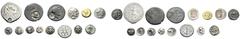 GRIECHISCHE MÜNZEN LOTS, Münzen aus Pisidien und Lykien: Enthalten sind Silber- und Bronzeprägungen aus Etenna, Selge, Kragos, Termessos sowie der lykischen Liga, darunter ein Stater aus Selge und zwe