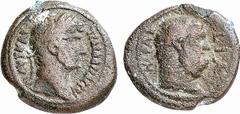 RÖMISCHE MÜNZEN (ROMAN COINS) MÜNZEN DER RÖMISCHEN KAISERZEIT Hadrianus, 117-138. Æ-Obol, Jahr 11 (= 126/127) Alexandria (Aegyptus), Prosopites Nomos; 4,70 g. Kopf r. mit Lorbeerkranz, l. drapiert//Ha