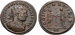 ROMAN COINS ROMAN COINS MÜNZEN DER RÖMISCHEN KAISERZEIT Florianus, 276. B-Antoninian, Siscia, 2. Emission; 4,02 g. Drapierte Büste r. mit Strahlenbinde//Kaiser und Concordia reichen sich die Hand. CBN