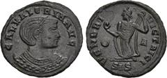 ROMAN COINS ROMAN COINS MÜNZEN DER RÖMISCHEN KAISERZEIT Maximianus II. Galerius, 293-311 für Galeria Valeria. Æ-Follis, 309/310, Siscia, 1. Offizin; 4,47 g. Drapierte Büste r. mit Diadem auf Mondsiche