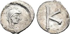 BYZANTINE COINS BYZANTINE COINS BYZANZ Iustinianus I., 527-565. AR-1/3 Siliqua, 530/580, Constantinopolis; 0,74 g. Drapierte Büste der Constantinopolis r. mit Helm//K. Bendall, Anonymous Silver Coinag