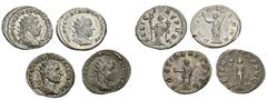 ROMAN COINS MÜNZEN DER RÖMISCHEN KAISERZEIT Trebonianus Gallus, 251-253. AR-Antoninian, Rom; 3,62 g. a) Drapierte Büste r. mit Strahlenbinde//Aeternitas steht l. mit Phoenix (Coh. 13; RIC 30); dazu dr