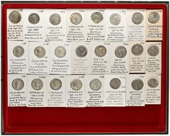 ROMAN COINS LOTS RÖMISCHER MÜNZEN Denare der Severer (1): Enthalten sind Prägungen des Septimius Severus (38x), der Julia Domna (9x), des Caracalla (34x) und des Geta (13x); darunter finden sich diver