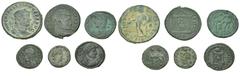 ROMAN COINS LOTS RÖMISCHER MÜNZEN Folles: Enthalten sind 53 Folles, u. a. Diocletianus, Maximianus I., 32x Maxentius, Theodora etc. 53 Stück. Meist sehr schön Erworben vor 1967.