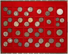 ROMAN COINS LOTS RÖMISCHER MÜNZEN Römische Reichsprägungen des späten 3. bis 4. Jahrhunderts: Enthalten sind 37 Antoniniane (Postumus, Victorinus, Claudius II. Gothicus, Quintillus, Severina, Tacitus,