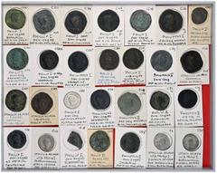 RÖMISCHE MÜNZEN LOTS RÖMISCHER MÜNZEN Reichsprägungen des Philippus I. Arabs und seiner Familie: Enthalten sind 32 Antoniniane (29x Philippus I. Arabs, 3x Otacilia Severa), 20 Sesterze (13x Philippus 