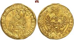 DEUTSCHE MÜNZEN UND MEDAILLEN WÜRZBURG. BISTUM. Julius Echter von Mespelbrunn, 1573-1617. 2 Dukaten o. J., Augsburg oder Nürnberg. 6,76 g. IVLIVS · D : G : EPISCOP ° - WIRTZ : FRA : OR : DVX St. Kilia