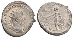ROMAN COINS MÜNZEN DER RÖMISCHEN KAISERZEIT Aemilianus, 253. AR-Antoninian, Rom; 4,15 g. Drapierte Büste r. mit Strahlenbinde//Apollo steht l. mit Zweig und Lyra auf Felsen. Coh. 2; RIC 1. R Sehr schö