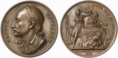 EUROPÄISCHE MÜNZEN UND MEDAILLEN GRIECHENLAND Zeit der Befreiungskriege, 1821-1830. Bronzemedaille 1823, von K. Lange, auf Markos Botzaris, *1788 Suli, Epirus, †1823 bei Karpenisi, Held des griechisch