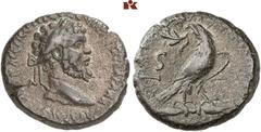 ÄGYPTEN UND ROM PRÄGUNGEN DER RÖMISCHEN MÜNZSTÄTTE ALEXANDRIA BIS ZUM ENDE DER BINNENWÄHRUNG ÄGYPTENS. Septimius Severus, 193-211. Hier geht's zur Video-Besichtigung B-Tetradrachme, Jahr 6 (= 197/198)