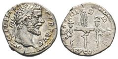ROMAN COINS MÜNZEN DER RÖMISCHEN KAISERZEIT Septimius Severus, 193-211. AR-Denar, 193/194, Rom; 2,62 g. Kopf r. mit Lorbeerkranz//LEG XIIII GEMM V TRP COS Legionsadler zwischen zwei Standarten. BMC 19