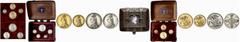 GOLDPRÄGUNGEN EUROPA GROSSBRITANNIEN VEREINIGTES KÖNIGREICH Victoria, 1837-1901. Münzset 1887, Jubilee Coinage, bestehend aus 5 Pounds, 2 Pounds, Sovereign, 1/2 Sovereign, Crown, 1/2 Crown, 2 Florin, 