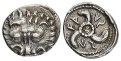 GREEK COINS LYCIA Wekhssere II. AR-1/3 Stater, 400/380 v. Chr.; 2,98 g. Löwenmaske v. v.//Triskelis. Müseler -; SNG v. Aulock 4201. R Sehr schön Erworben im August 2020.