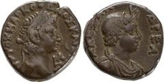 ROMAN COINS MÜNZEN DER RÖMISCHEN KAISERZEIT Otho, 69. B-Tetradrachme, Jahr 1 (= 69), Alexandria (Aegyptus); 13,45 g. Kopf r. mit Lorbeerkranz//Drapierte Büste der Alexandria r. mit Elefantenskalp. Dat