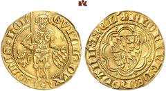 EUROPEAN GOLD COINS AND MEDALS. NIEDERLANDE. HOLLAND. Grafschaft. Wilhelm V. von Bayern, 1350-1389. Goldgulden (Florin d'or) o. J. (1378). 3,46 g. Delm. 725; Fb. 105. GOLD. Sehr schön.