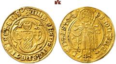 EUROPEAN GOLD COINS AND MEDALS. NIEDERLANDE. UTRECHT. Bistum. Friedrich von Blankenheim, 1394-1423. Goldgulden (Florin d'or) o. J. 3,30 g. Delm. 929; Fb. 180. GOLD. Sehr schön.