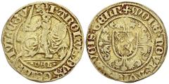 EUROPEAN COINS AND MEDALS EUROPEAN COINS AND MEDALS THE NETHERLANDS GELDERN Herzogtum. Karl von Egmond, 1492-1538. Goldgulden (Florin d'or) o. J., Nijmegen. Reitergoldgulden. 3,16 g. Delm. 620; Fb. 68