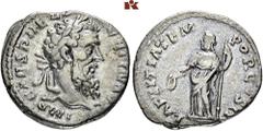 ROMAN COINS ROMAN COINS MÜNZEN DER RÖMISCHEN KAISERZEIT Pertinax, 193. AR-Denar, Rom; 3,44 g. Kopf r. mit Lorbeerkranz//Laetitia steht l. mit Kranz und Zepter. BMC 9; Coh. 20; RIC 4 a. R Sehr schön
