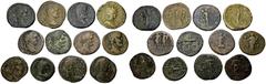 ROMAN COINS ROMAN COINS LOTS RÖMISCHER MÜNZEN Bronzemünzen von Septimius Severus bis Severus Alexander: Das Lot beinhaltet Münzen des Septimius Severus (9x), der Julia Domna (3x), des Caracalla (5x), 
