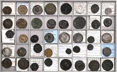 ROMAN COINS LOTS RÖMISCHER MÜNZEN Provinzialprägungen: Enthalten sind fünf antiochenische Tetradrachmen (Traian, 2x Philippus Arabs, 2x Trebonianus Gallus), drei alexandrinische Tetradrachmen (u. a. G