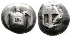 Greek Islands off Attica, Aegina AR Stater. Circa 525-475 BC. Sea turtle. Rev. Square incuse with large skew pattern. Meadows, Aegina, Group IIc; HGC 6, 434. Very Fine.