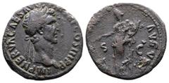 Roman Empire Nerva, 96-98 AD. AE As (27 mm, 8,21 g.). Rome, 97 AD. IMP NERVA CAES AVG P M TR P COS III P P Laureate head of Nerva to right. Rev. FORTVNA AVGVST / S - C Fortuna standing front, head to 