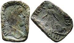 Roman Provincial Moesia Superior. Viminacium, Gordian III, AD 238-244. AE (21.6 mm, 16.94 g.), later shaped as a rectangular weight. Dated civic year 3, 241/42 AD. IMP CAES M ANT GORDIANVS AVG, draped