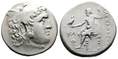 Greek Macedon. Alexander III ‘the Great’, 336-323 BC. AR Tetradrachm (31.5 mm, 16.62 g.). Posthumous issue, struck at Phaselis in Lycia, dated Civic Year 21 (ca. 197/6 BC). Head of Heracles right, in 