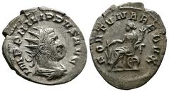 Münzen Antike Philippus Arabs 244 - 249 n. Chr. Römische Kaiserzeit (nach RIC geordnet). Antoninian, 247 - 249 n. Chr.. Rom 3,33g RIC IV Philip I 63B