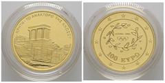 Münzen Ausland Republik 1973 - heute Griechenland. 100 Euro, 2004. Olympische Spiele Athen, Knossos 10,14g KM 207, Friedberg 37 PP