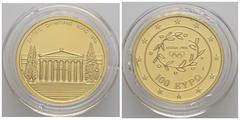 Münzen Ausland Republik 1973 - heute Griechenland. 100 Euro, 2004. Olympische Spiele Athen, Zappeion 10,20g KM 201, Friedberg 40 PP