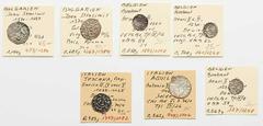 Italien, Belgien, Bulgarien Lot 7x ab ca. 1039, Mittelalter, Denar, Soldo, Denier, Grossus, alle in Silber s + / ss +