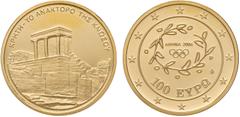 Münzen Ausland Republik 1973 - heute Griechenland. 100 Euro, 2004. Olympische Spiele Athen - Knossos 10,14g KM 207, Friedb. 37 PP