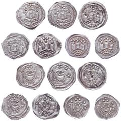 Medieval I Mittelalter Salzburg (Erzbistum) Eberhard I Freisacher Pfennig 7 pcs LOT VF to EF – SS/VZ Probably some of them are later strike – sold as is no return!