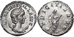 World Coins Roman Coins, Herennia Etruscilla Antoninianus, n.d., Rome, Ag. 4,66 g, RIC 58b, A.XF
