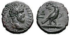 Septimius Severus. 193-211 AD. Billon tetradrachm, 11.92g. (h). Alexandria, Year 4 = 195/6 AD. Obv: AYT [K Λ CEΠ] CEYH EY ΠEPT CEB APA AΔI Head laureate right. Rx: LΔ in left field, Eagle with closed 