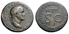 Galba, restored by Titus. 68-69 AD. Sestertius, 25.01g. (h). Uncertain Thracian Mint, 80-81 AD. Obv: IMP SER SVLP GALBA CAES AVG TR P Head laureate right. Rx: IMP T CAES DIVI VESP F AVG P M TR P P P C