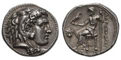 Macedonian Kingdom. Alexander III The Great. 336-323 BC. Tetradrachm, 17.24g. (h). Memphis, under Ptolemy, 321 BC. Obv: Head of Herakles right wearing lion-skin headdress. Dotted border. Rx: ΑΛΕΞΑΝΔΡΟ