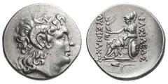 Kingdom of Thrace, Lysimachus, Lot of two from the same dies. 306-281 BC. Tetradrachm, (h). Cius, Early posthumous, c. 270 BC. Obv: Head of Alexander the Great right, wearing diadem and horn of Ammon.